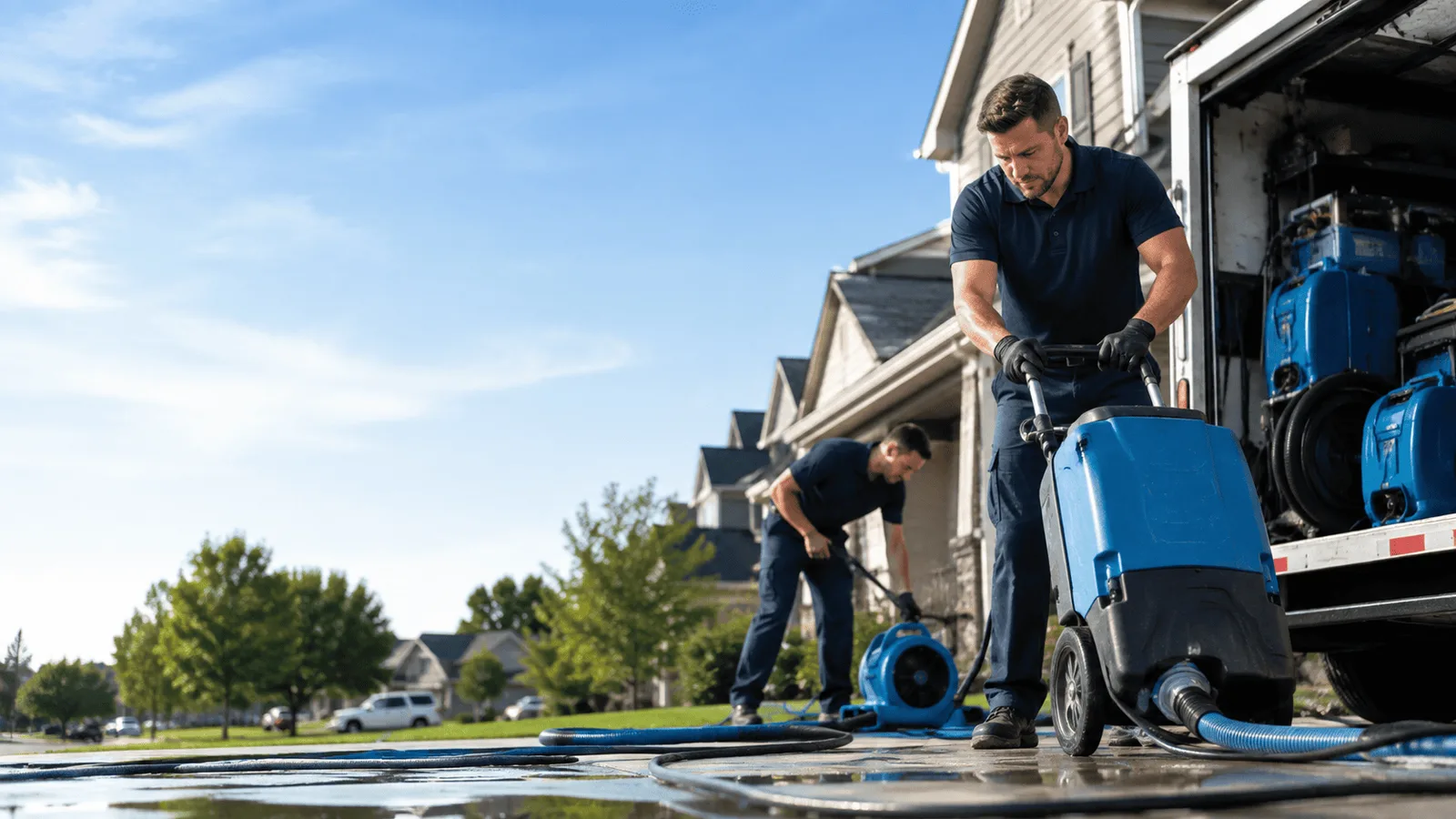 Structural Drying being performed in Ironwood, MI